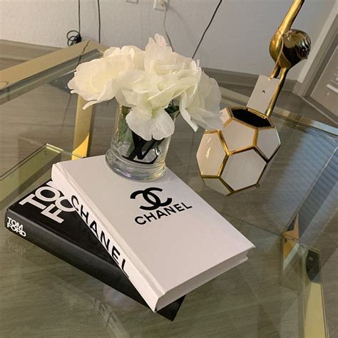 fake chanel book decor covers|chanel book decorations.